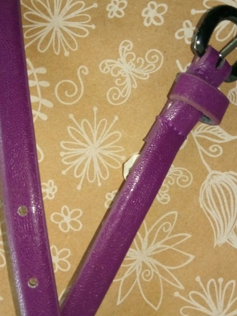 Dickies Purple 1/2 inch Wide Belt Length 37.5" S-M